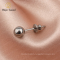 2021 Wholesale Minimalist Titanium Ball Earrings Stud Piercing Jewelry